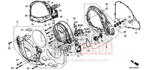 RIGHT CRANKCASE COVER/WATER PUMP CRF450LK de 2019